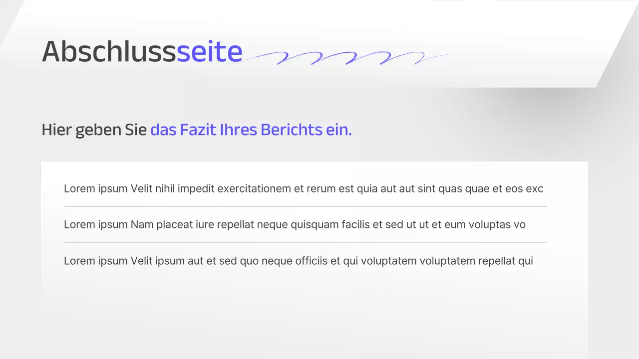Ein grauer und einfacher Bericht zur strategischen Unternehmensplanung