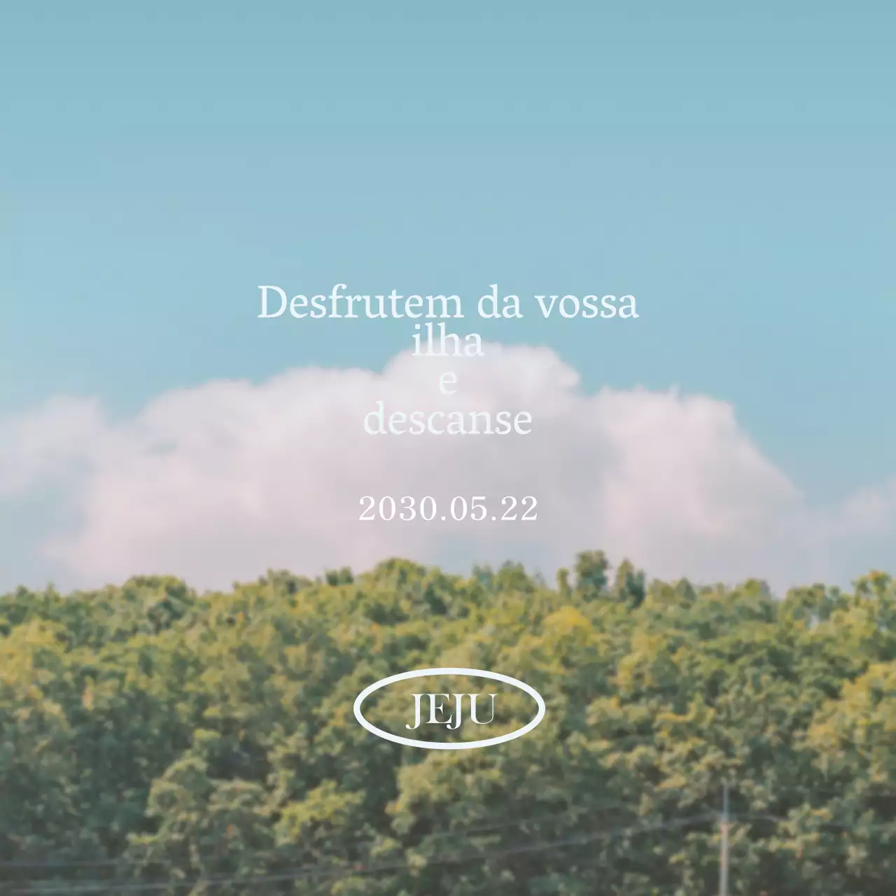 Um fundo de paisagem quente e acolhedor com uma citação sentimental num tipo de letra bonito