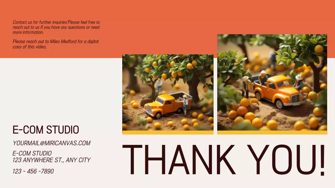 Orange Modern E-Commerce Plan Presentation