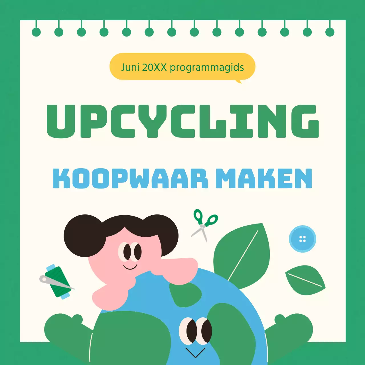 Een gids voor moderne upcyclingprogramma's in groen en lichtblauw