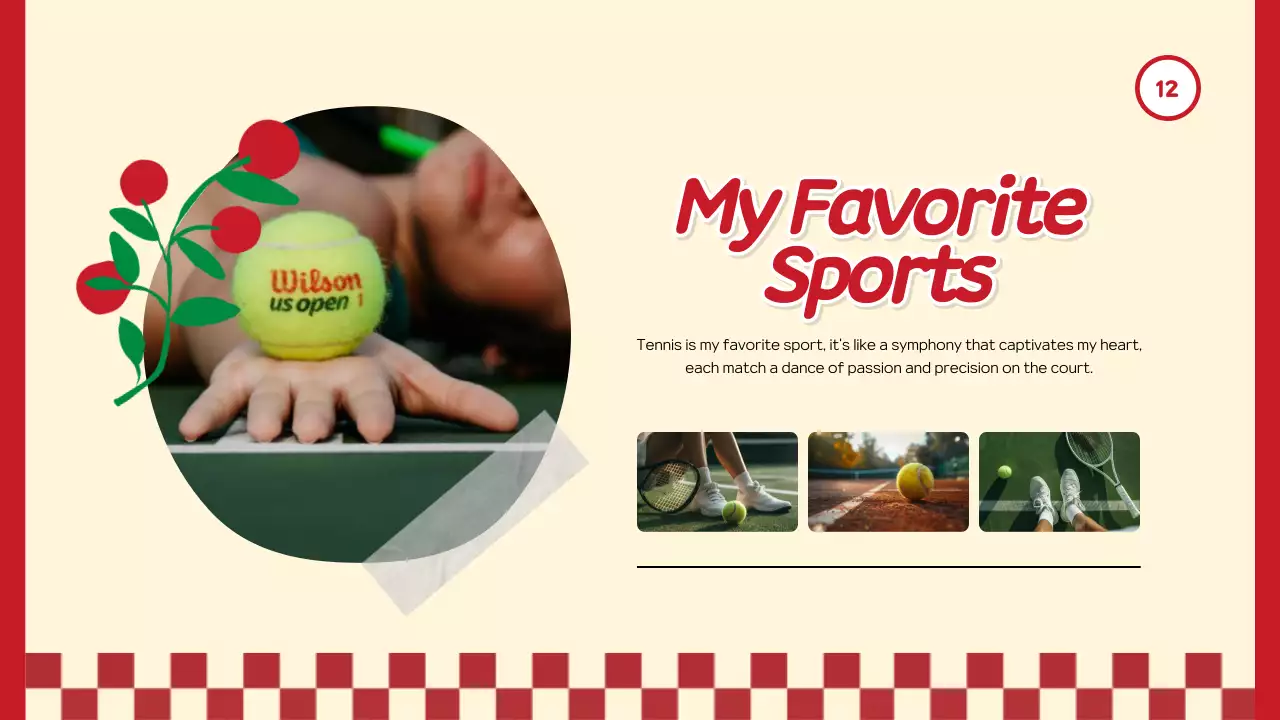 Red Trendy Personal Introduction Presentation