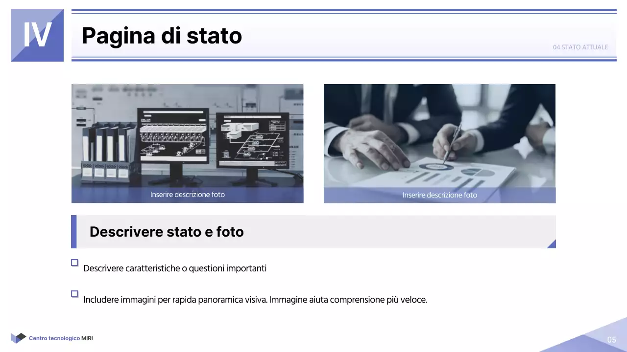 Semplice rapporto stampabile sul settore pubblico in bianco e malva