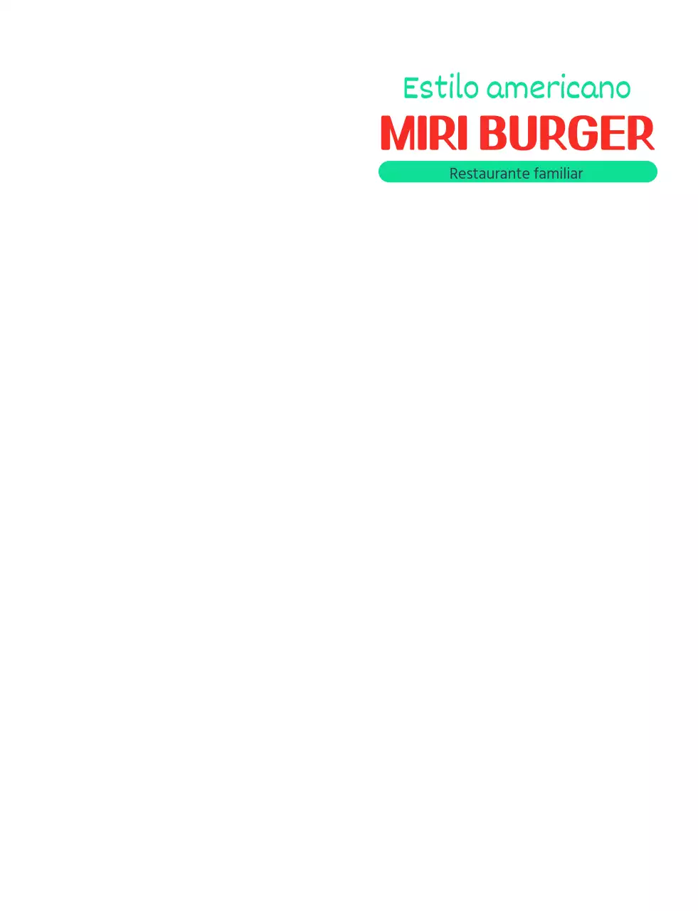 Logótipo com um carácter de hambúrguer de estilo americano