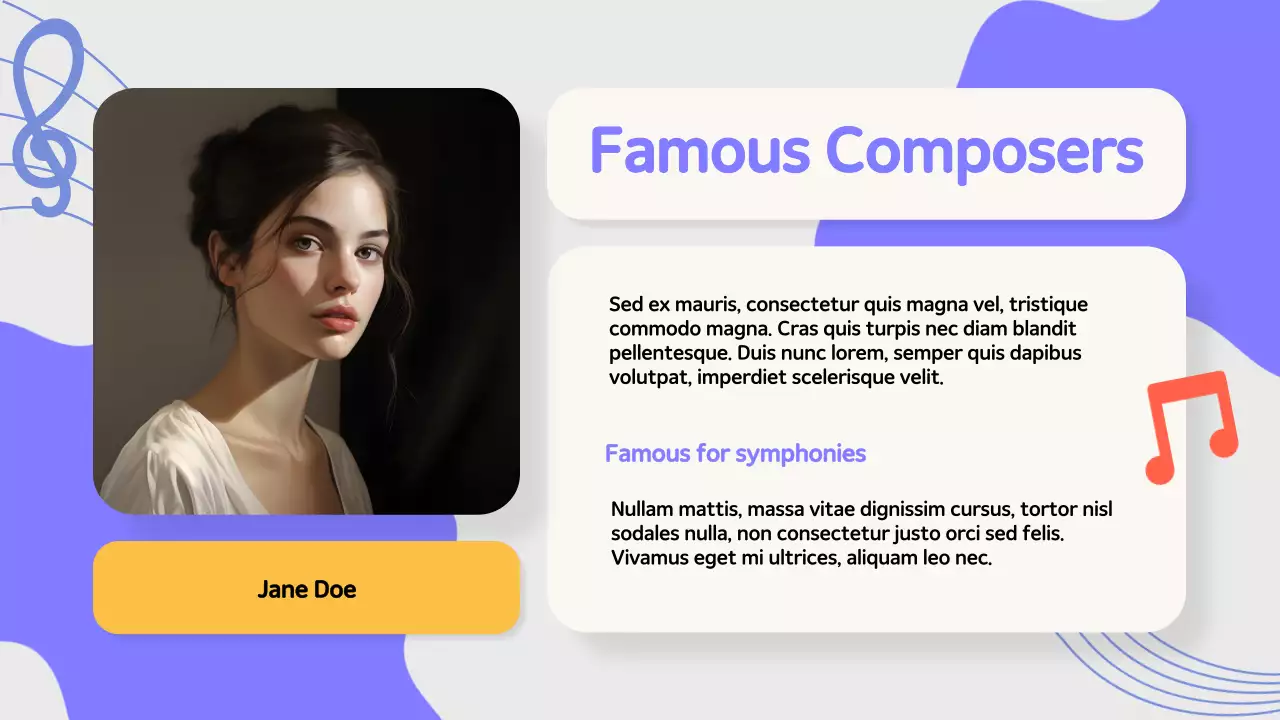 Purple Modern Music Presentation