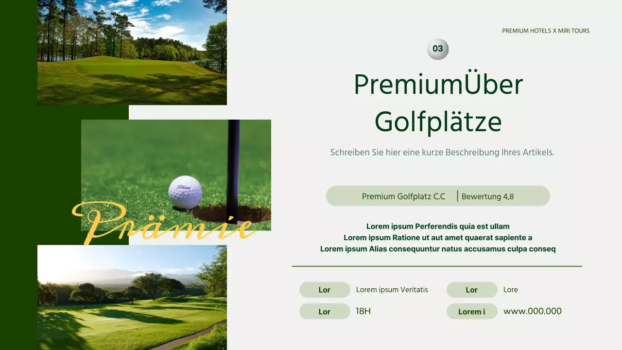 Ein einfacher Leitfaden für grünen und gelben Golfurlaub