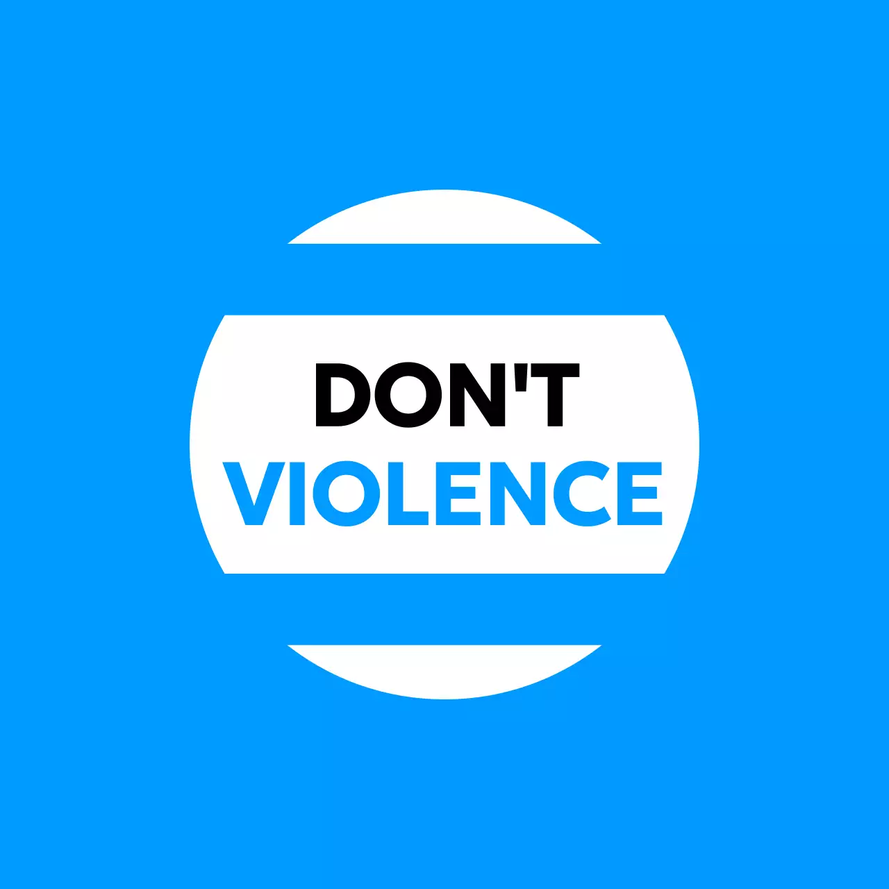 Desain anti-kekerasan dengan ilustrasi siswa dengan tangan terentang