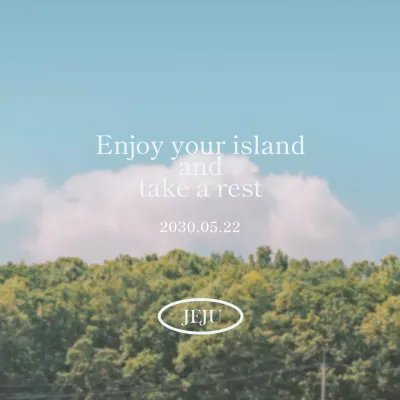 Latar belakang lanskap yang hangat dan nyaman dengan kutipan sentimental dalam font yang lucu