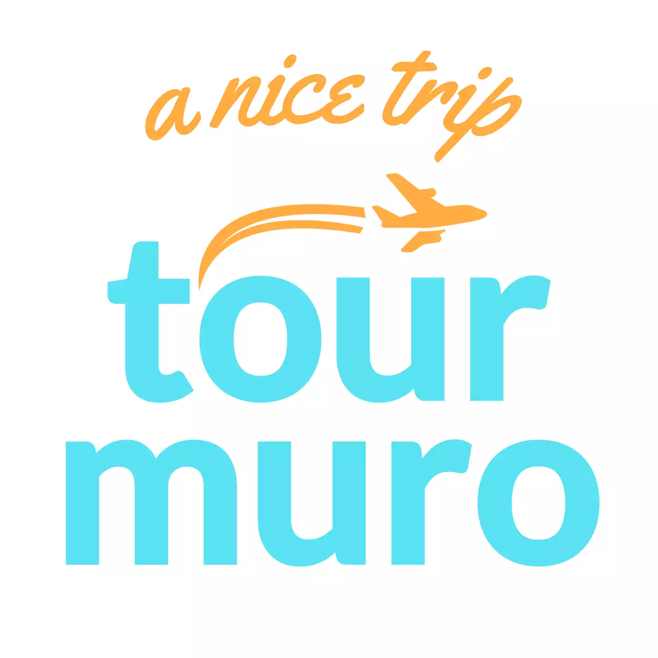 For travel agency logos with cursive and airplane silhouettes