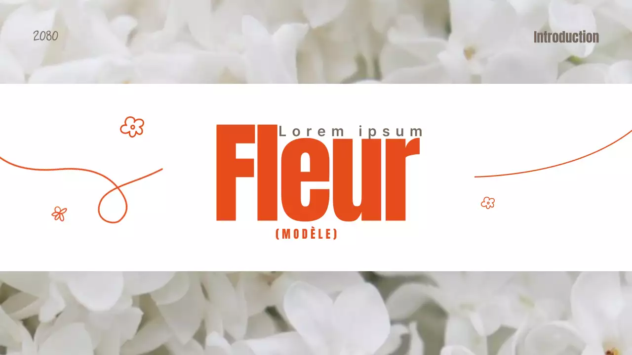 Fleurs d'été orange et ivoire expliquées
