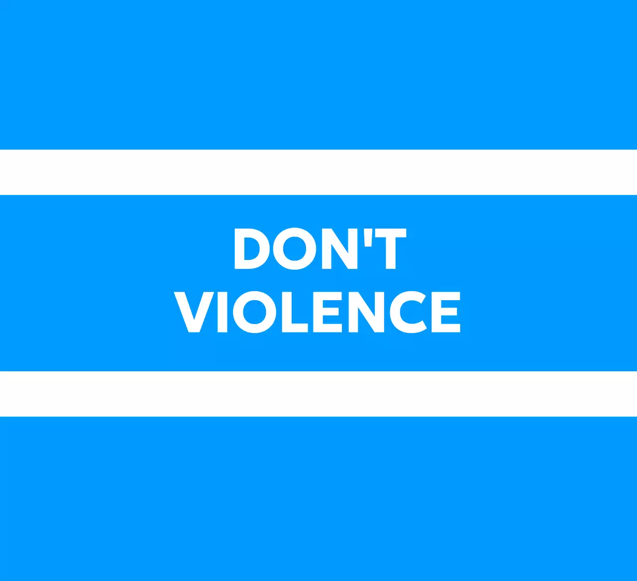 팔벌리고 있는 학생 일러스트가 있는 폭력 반대 디자인