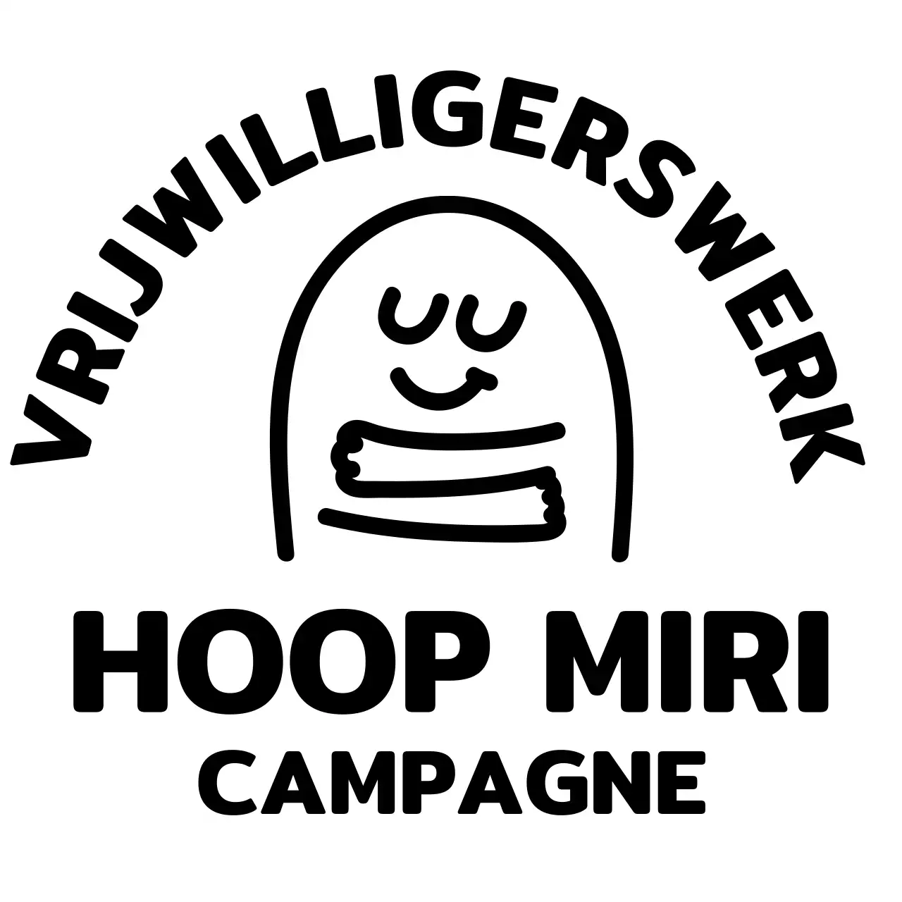 Knuffelillustratiecampagne met afgeronde tekst