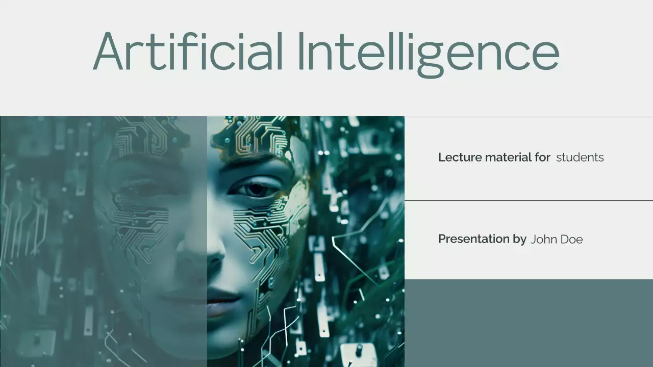 Green Modern Ai Lecture Presentation