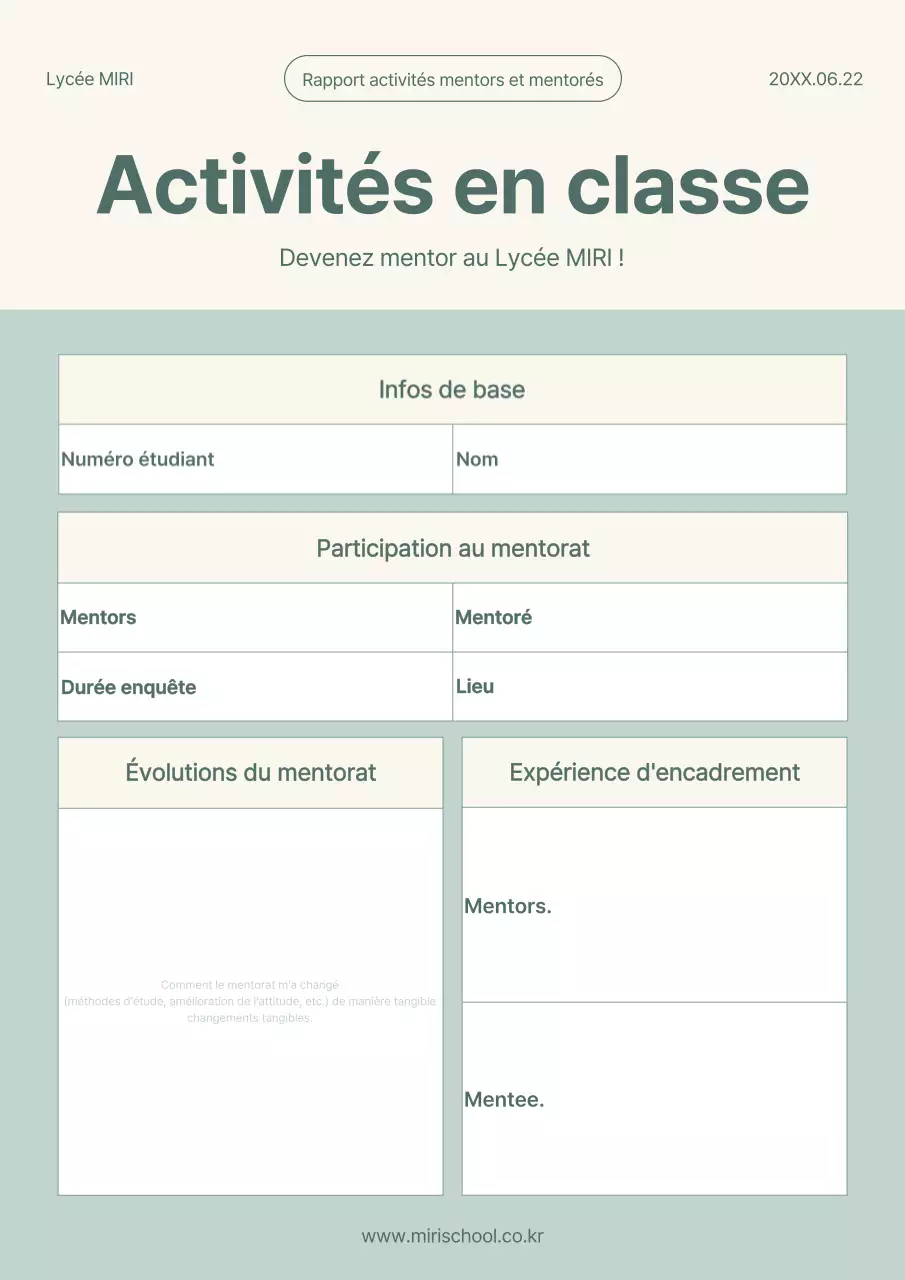 Ressources d'activités simples pour la classe, en menthe et en ivoire