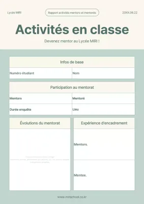 Ressources d'activités simples pour la classe, en menthe et en ivoire