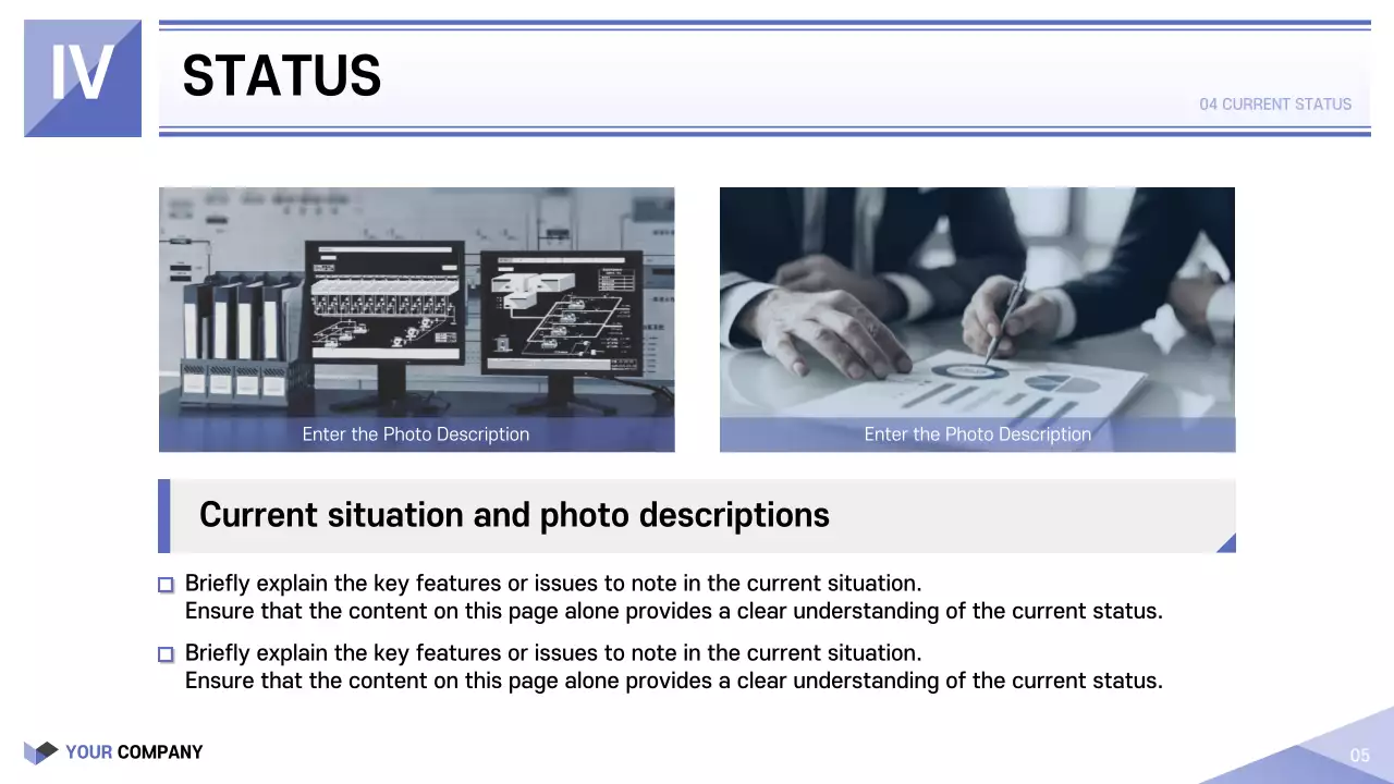 A simple mauve and white public sector printable report