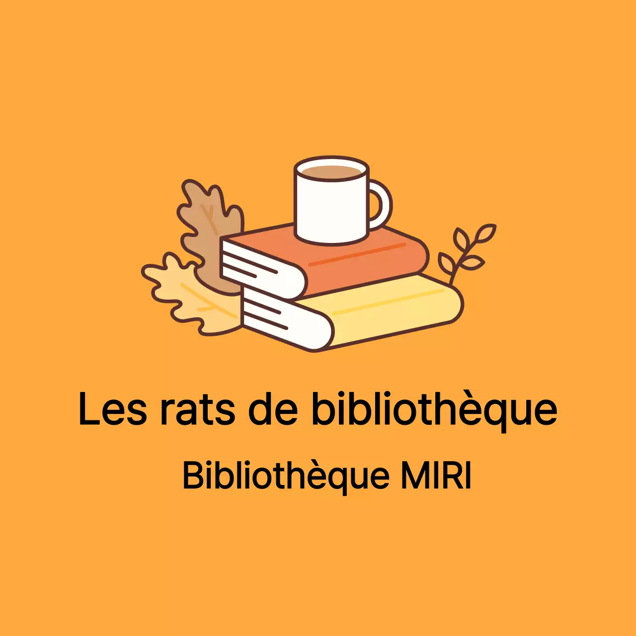 Design chaleureux avec illustrations de livres