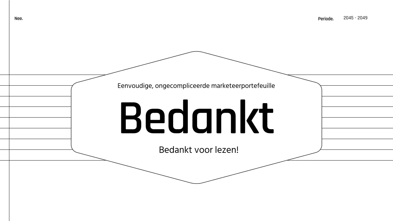 Eenvoudige zwart-wit printbare portfolio in dagboekstijl