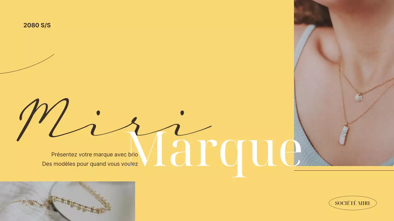 Une marque de luxe pour les petites entreprises, en jaune et marron