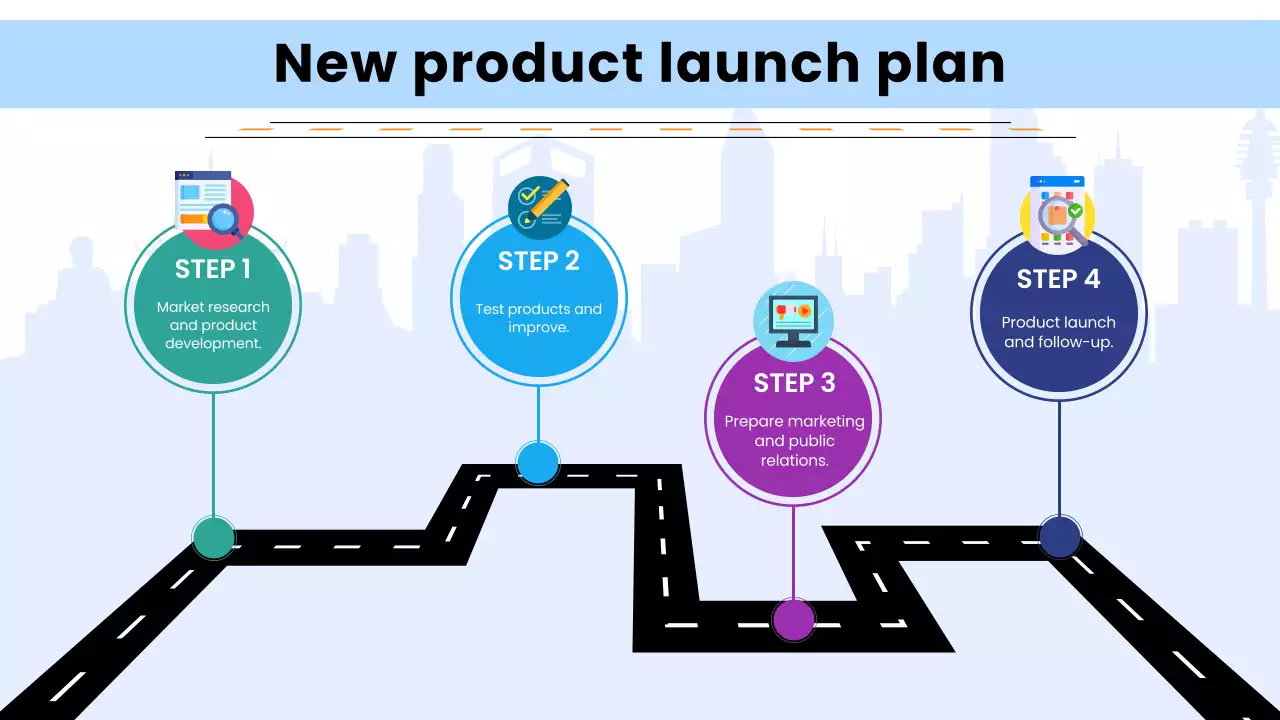 블루 타임라인 신제품 출시 계획