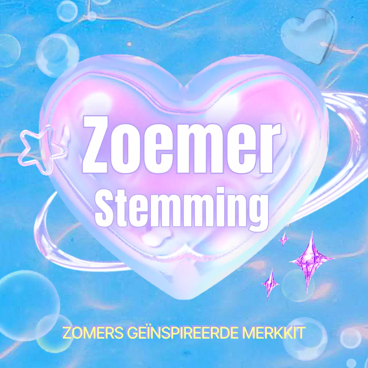 Kitscherige Y2K-gemerkte palen in lichtblauw