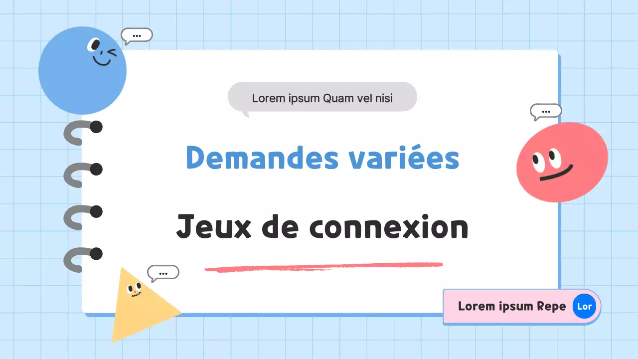 Ressources mignonnes pour l'enseignement des langues à l'école primaire, en bleu et en rose