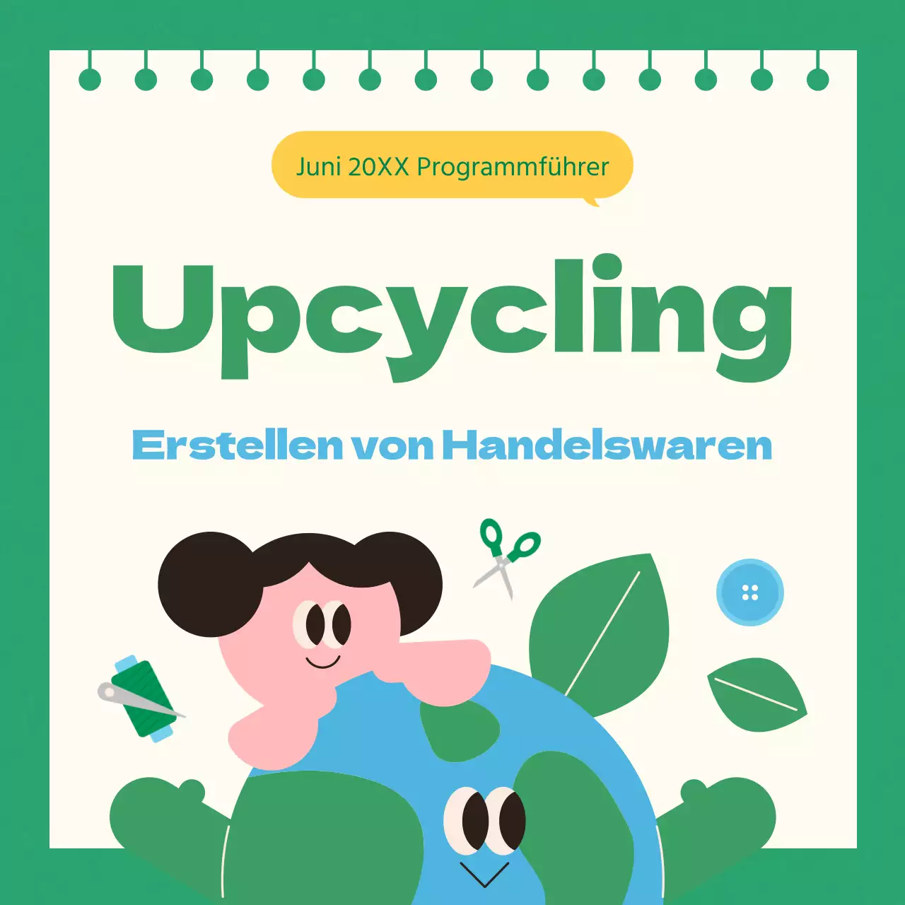Ein Leitfaden für moderne Upcycling-Programme in Grün und Hellblau
