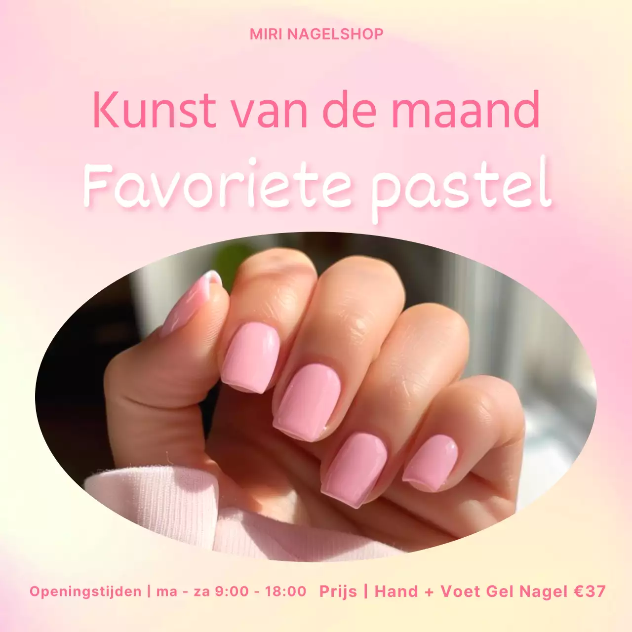 Promoot een eenvoudige nailart in roze en geel