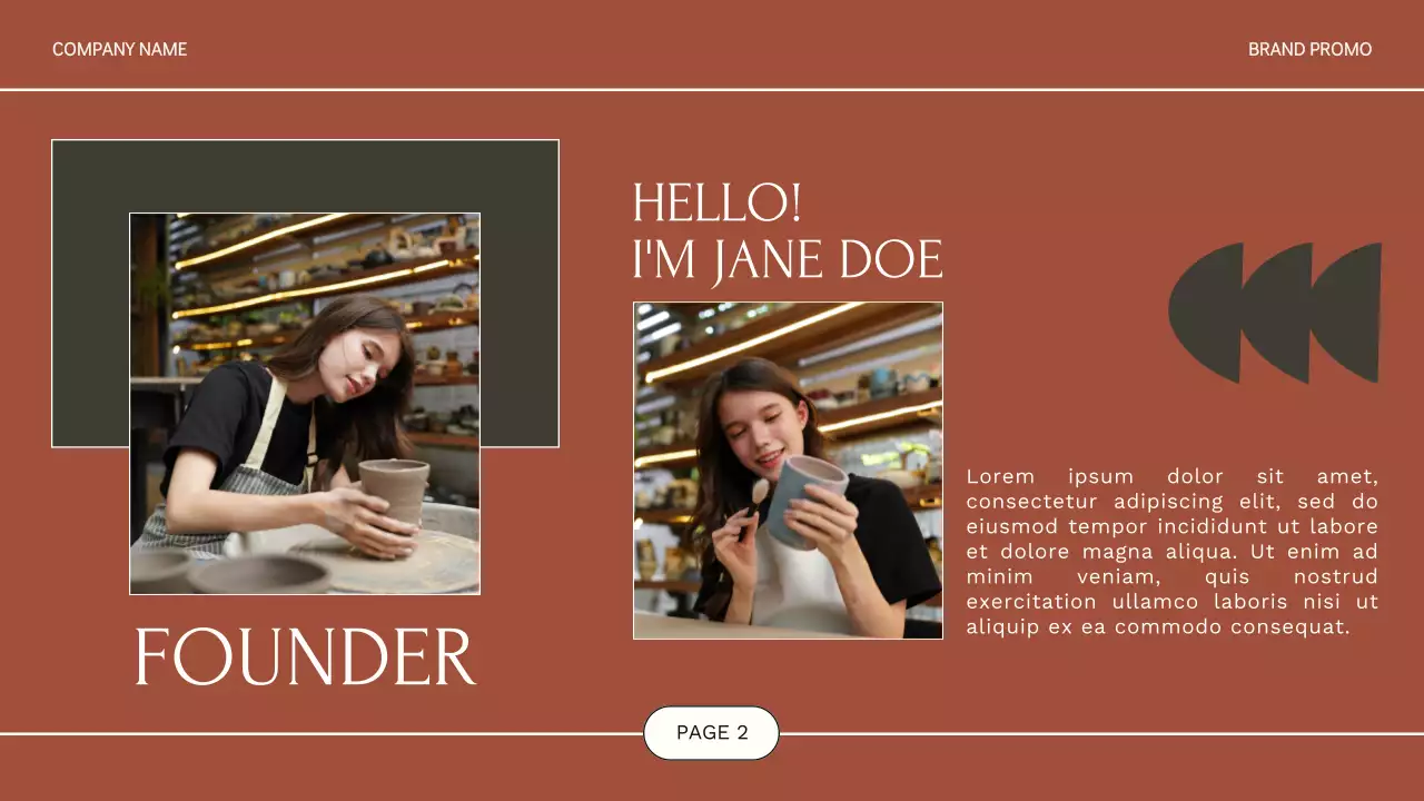 Brown Traditional Pottery Promotion Presentation