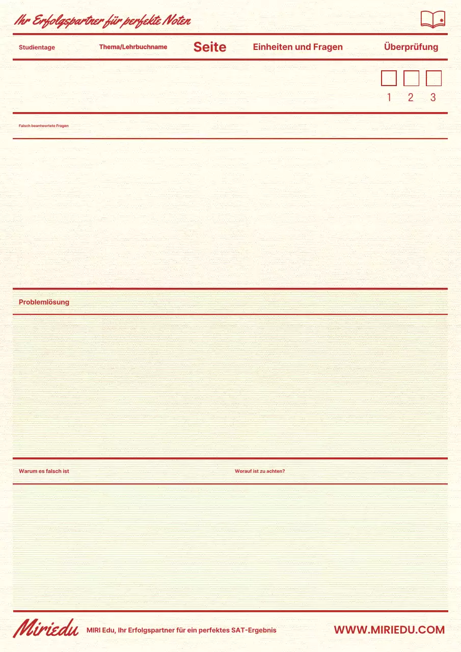 Ein alter roter und lindgrüner Antwortschlüssel-Organizer