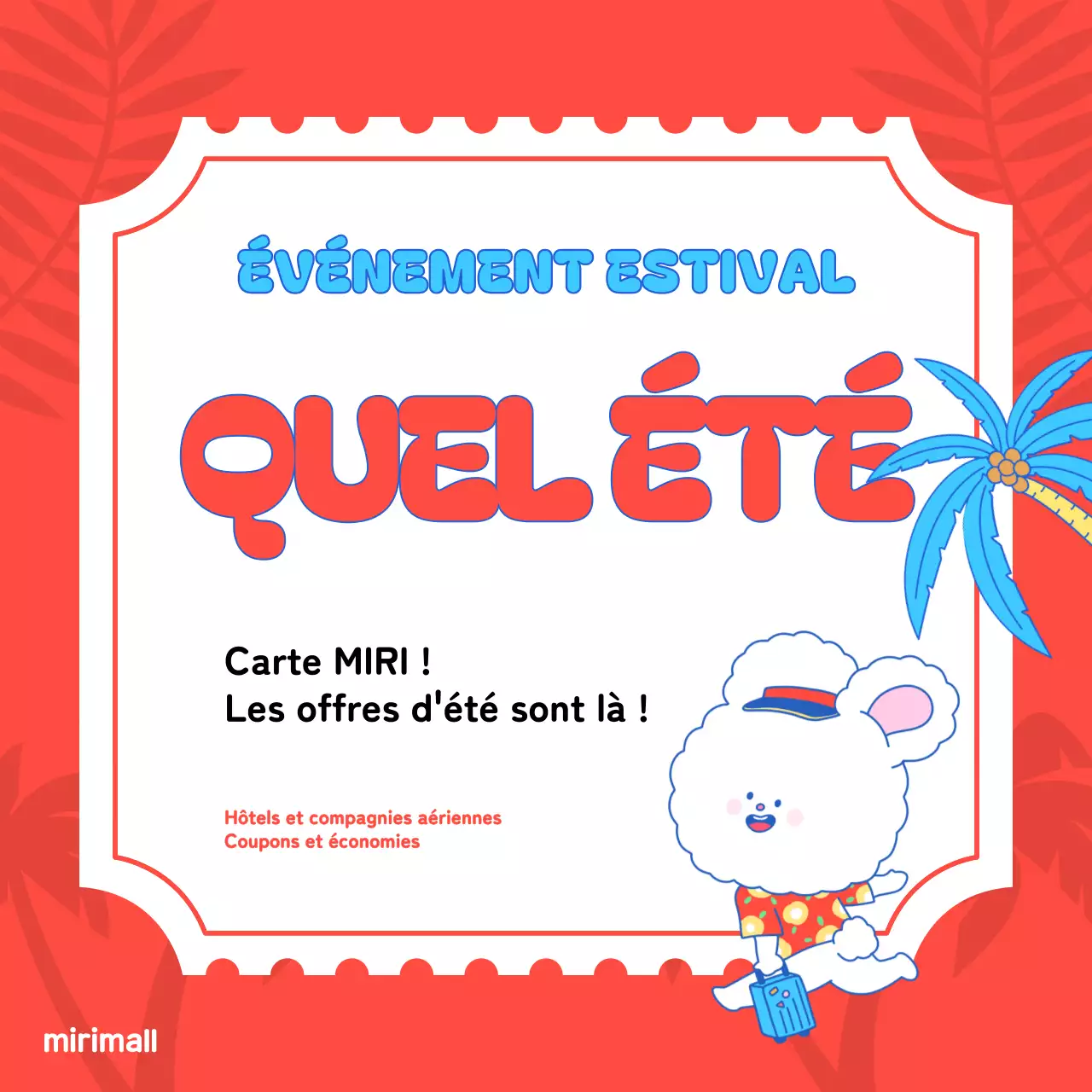 Publicité pop-art pour un événement estival en chartreuse et bleu clair