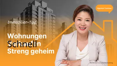 Einfache Immobilien Wohnung zu verkaufen Abdeckung in orange und weiß