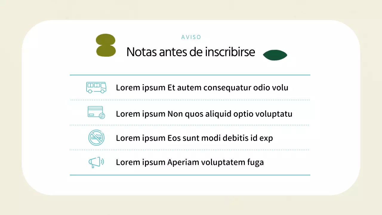 Un folleto de escuela de arte de estilo geométrico en marfil y menta