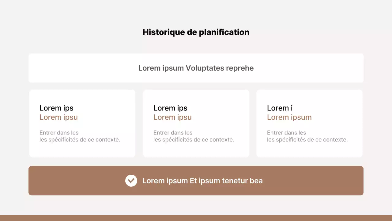 Proposition de merchandising simple en brun et beige