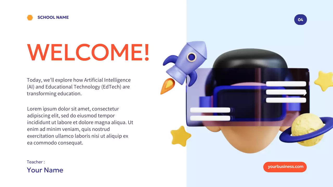 Blue Modern Education Guide Presentation