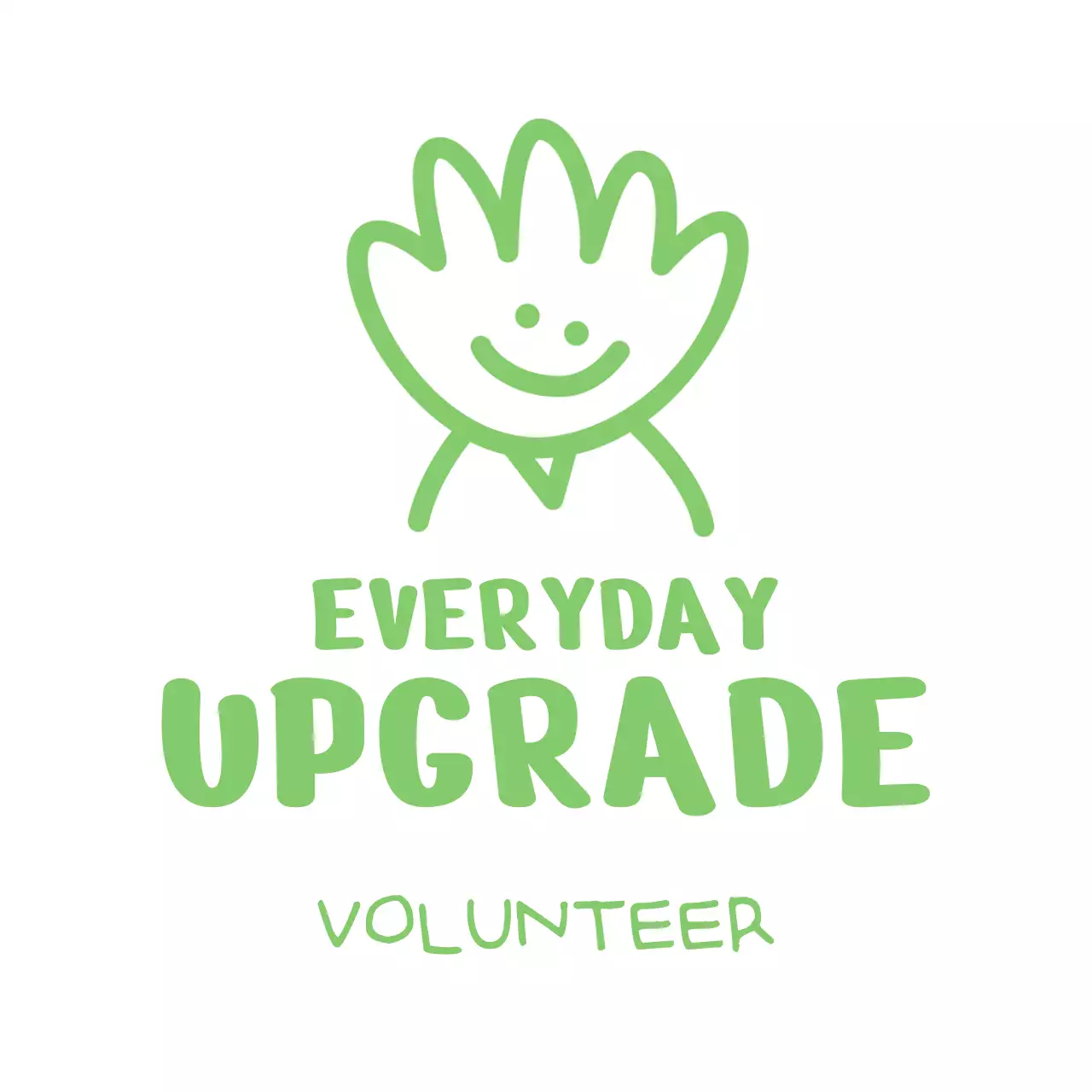 Cute design with a greeting character