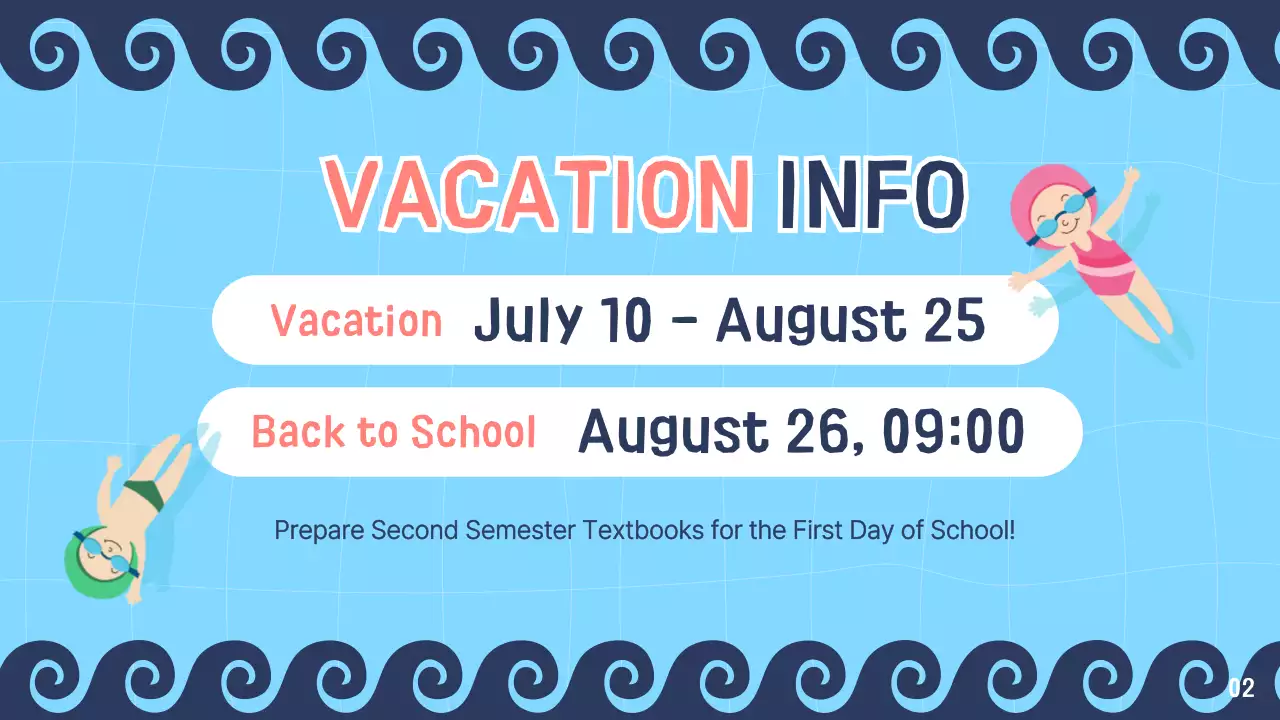 Blue Simple Summer Guide Presentation