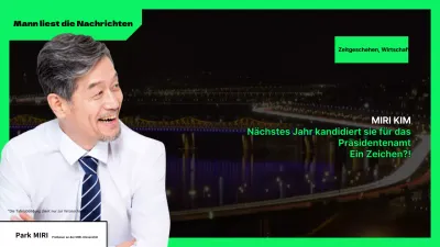 Eine einfache schwarz-lindgrüne Erklärung der Wahlnachrichten