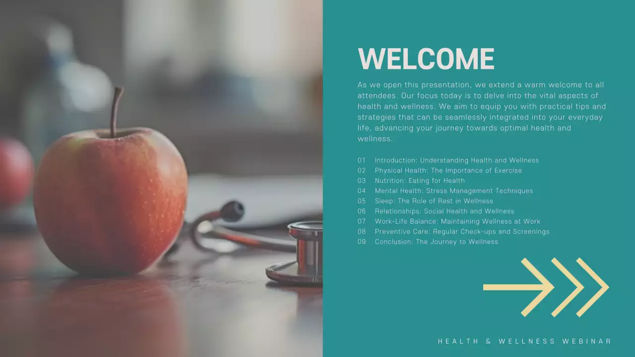 Teal Modern Wellness Guide Presentation