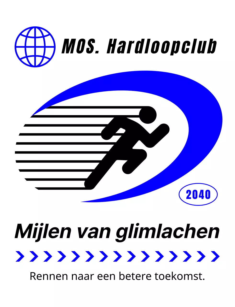 Een T-shirt van een hardloopclub waarmee je je snel voelt