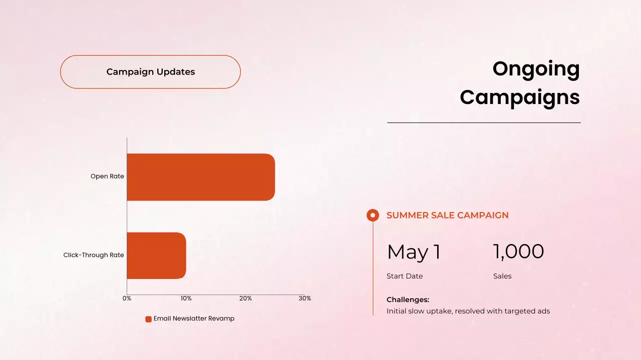 Orange Professional Marketing Presentation