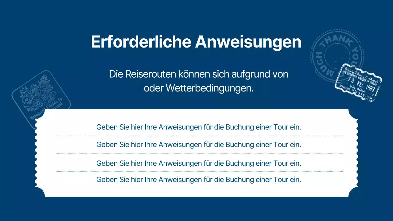 Ein moderner Stadtführer in Hellblau und Marineblau