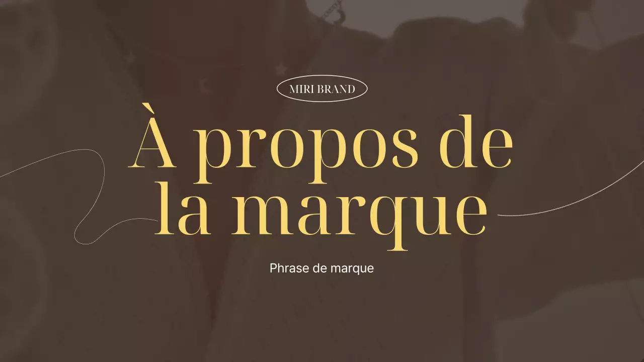 Une marque de luxe pour les petites entreprises, en jaune et marron