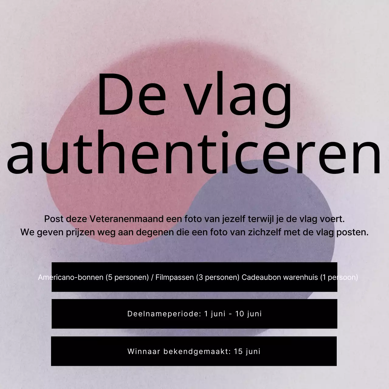 Aankondiging van traditionele rood-blauwe patriottische evenementen