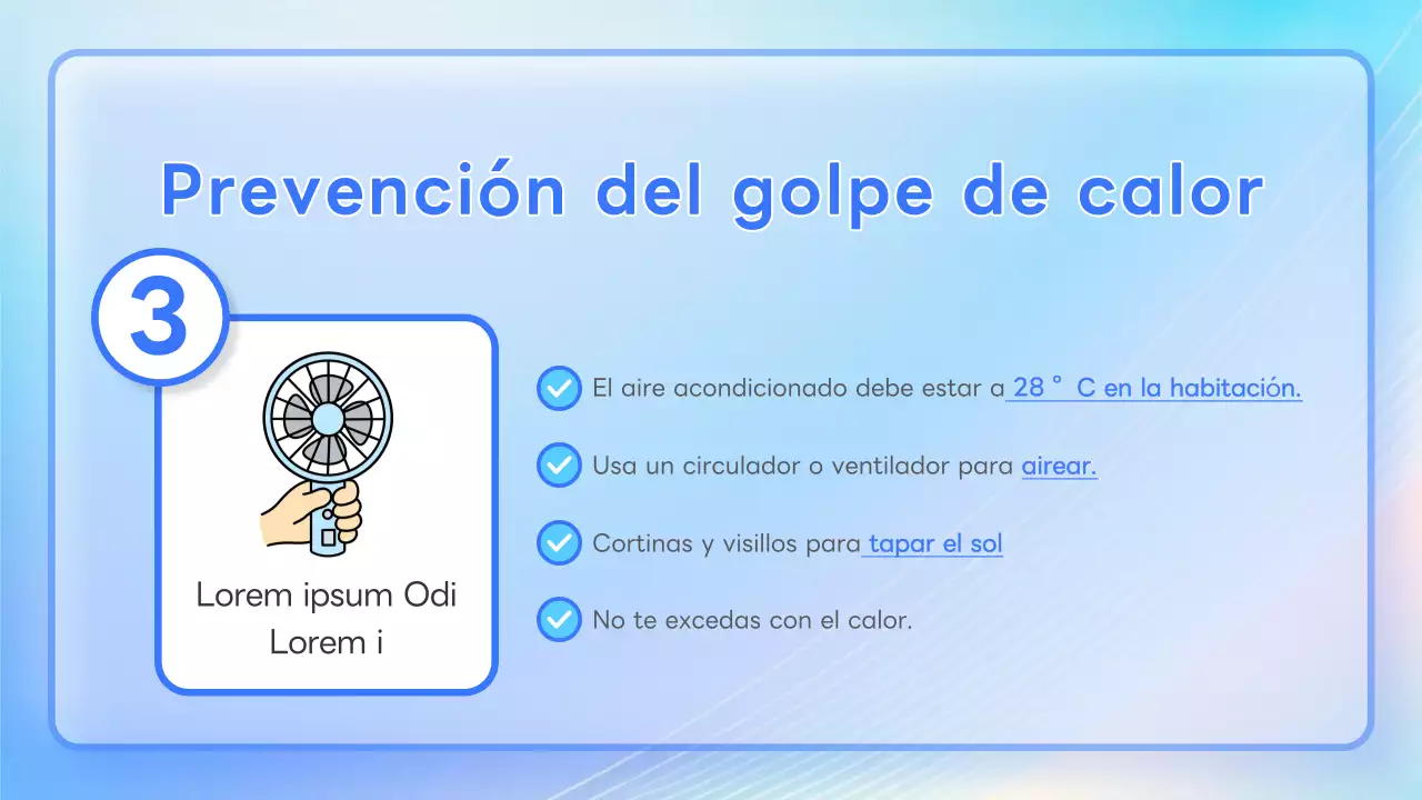 Fichas de insolación en colores pastel y descarados