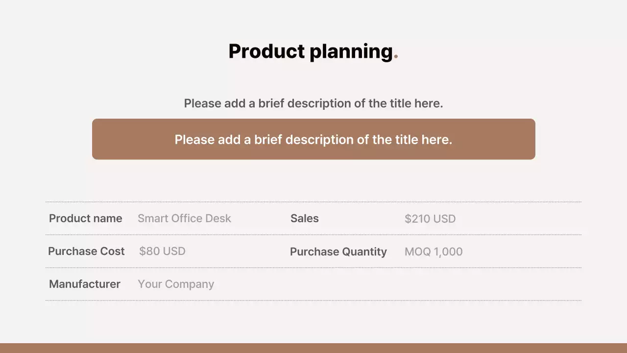 Brown Modern Office Proposal Presentation