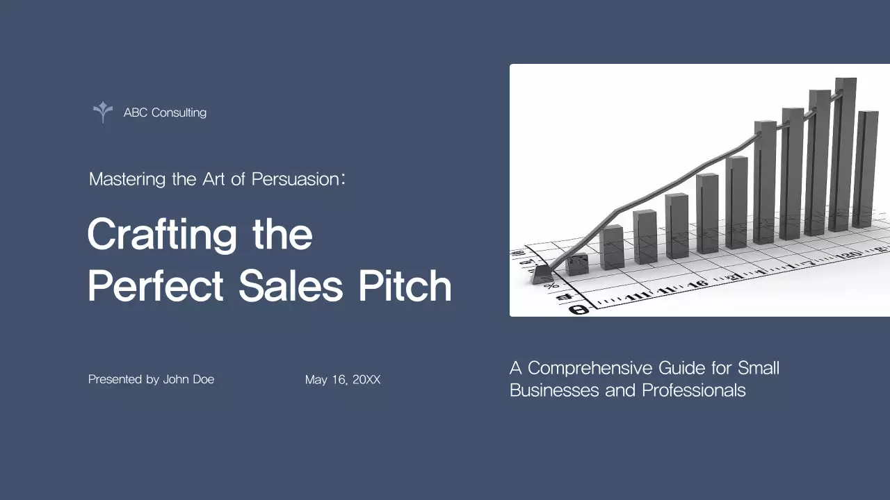 Navy Professional Sales Pitch Guide Presentation