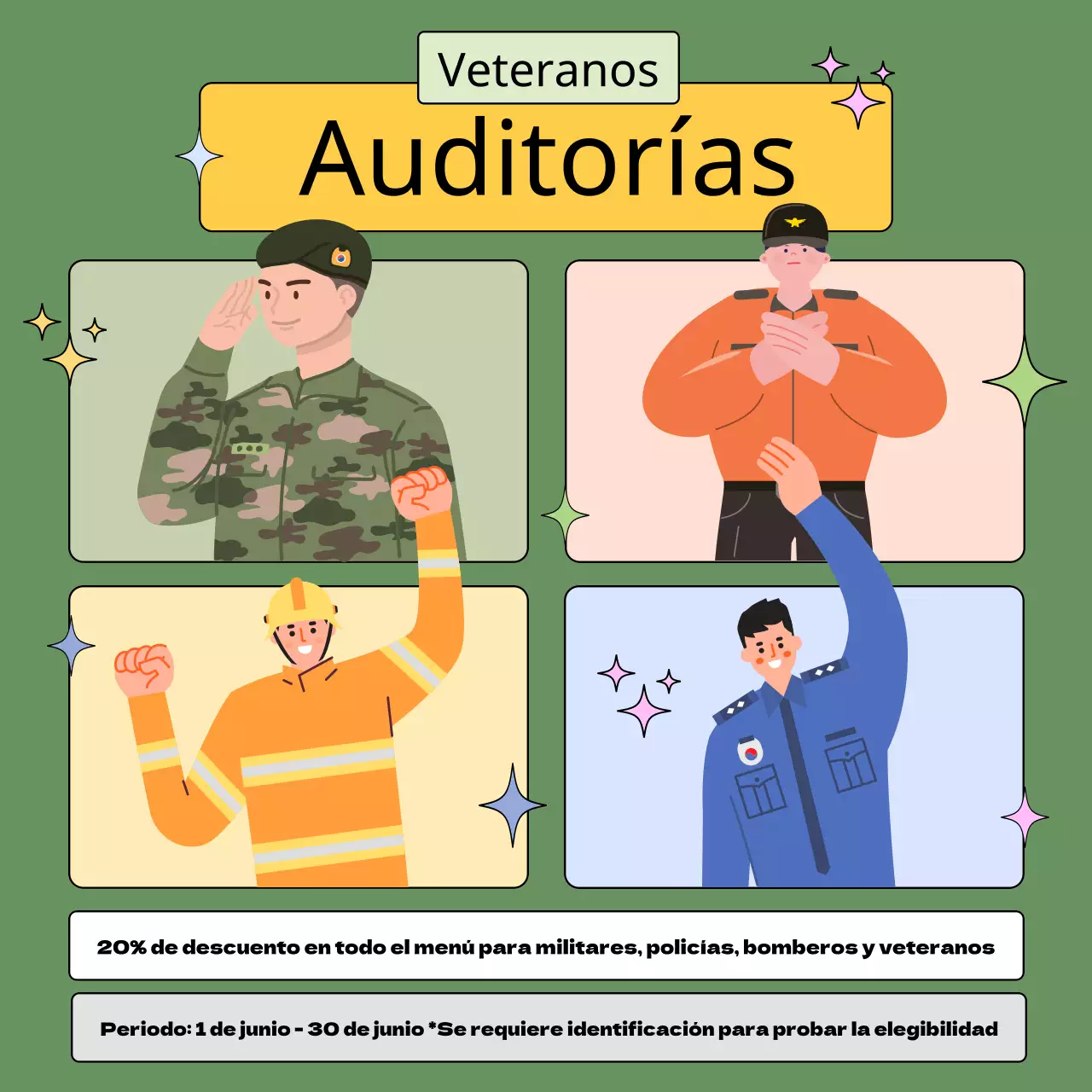 Anunciamos un acto caqui y kitsch para el Día de los Veteranos