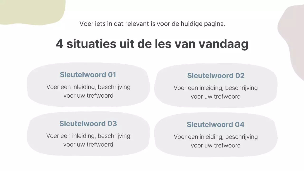 Grijs en eenvoudig lesmateriaal voor schoolleraren