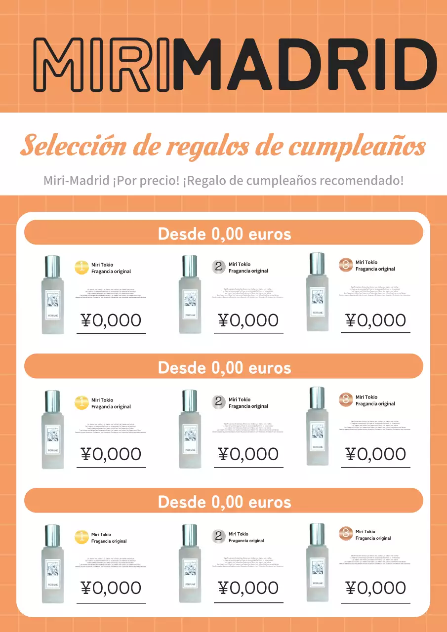 Moderno y sencillo anuncio de evento de cosméticos en naranja