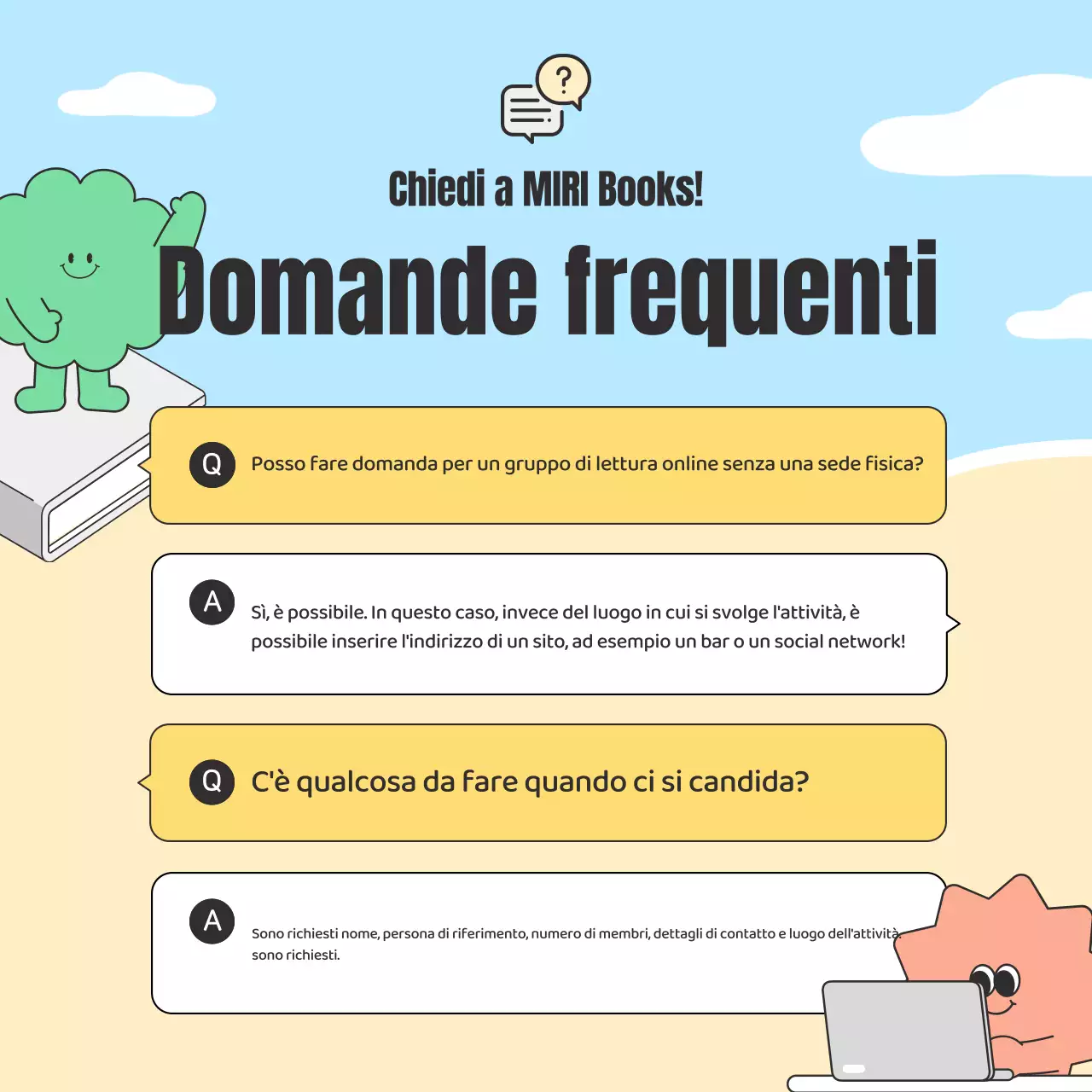 Promuovere un accogliente gruppo di lettura estivo in azzurro e beige